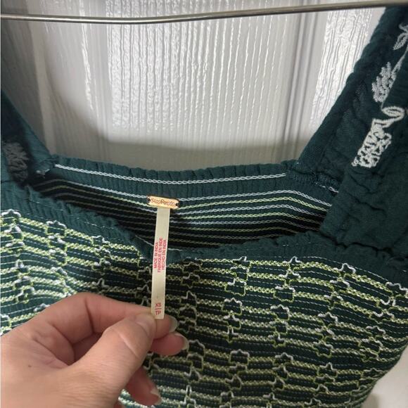 Free People Tory Embroidered Mini Dress XS - Picture 6 of 7